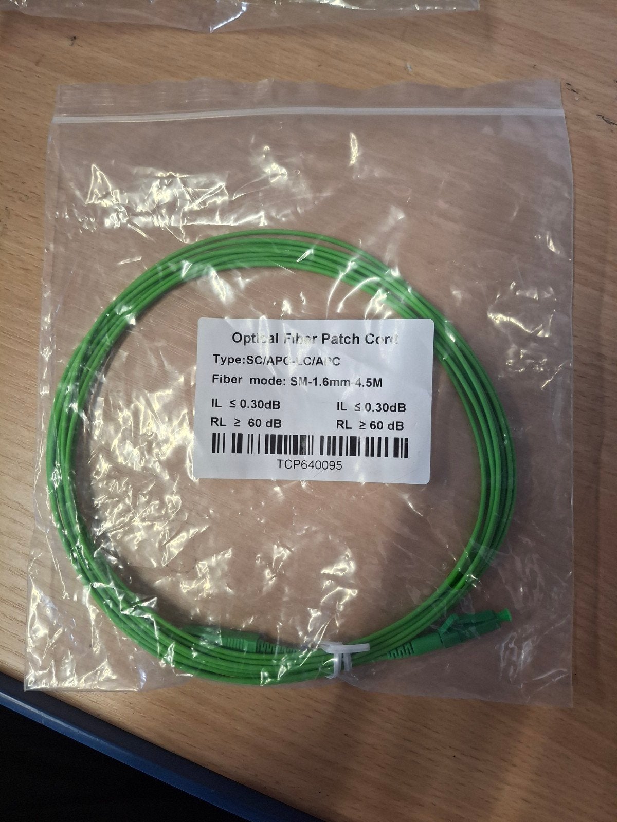 Optische glasvezel patchkabels (SC/APC-LC/APC, Nieuw, Ophalen of Verzenden, 2 tot 5 meter, Optische kabel