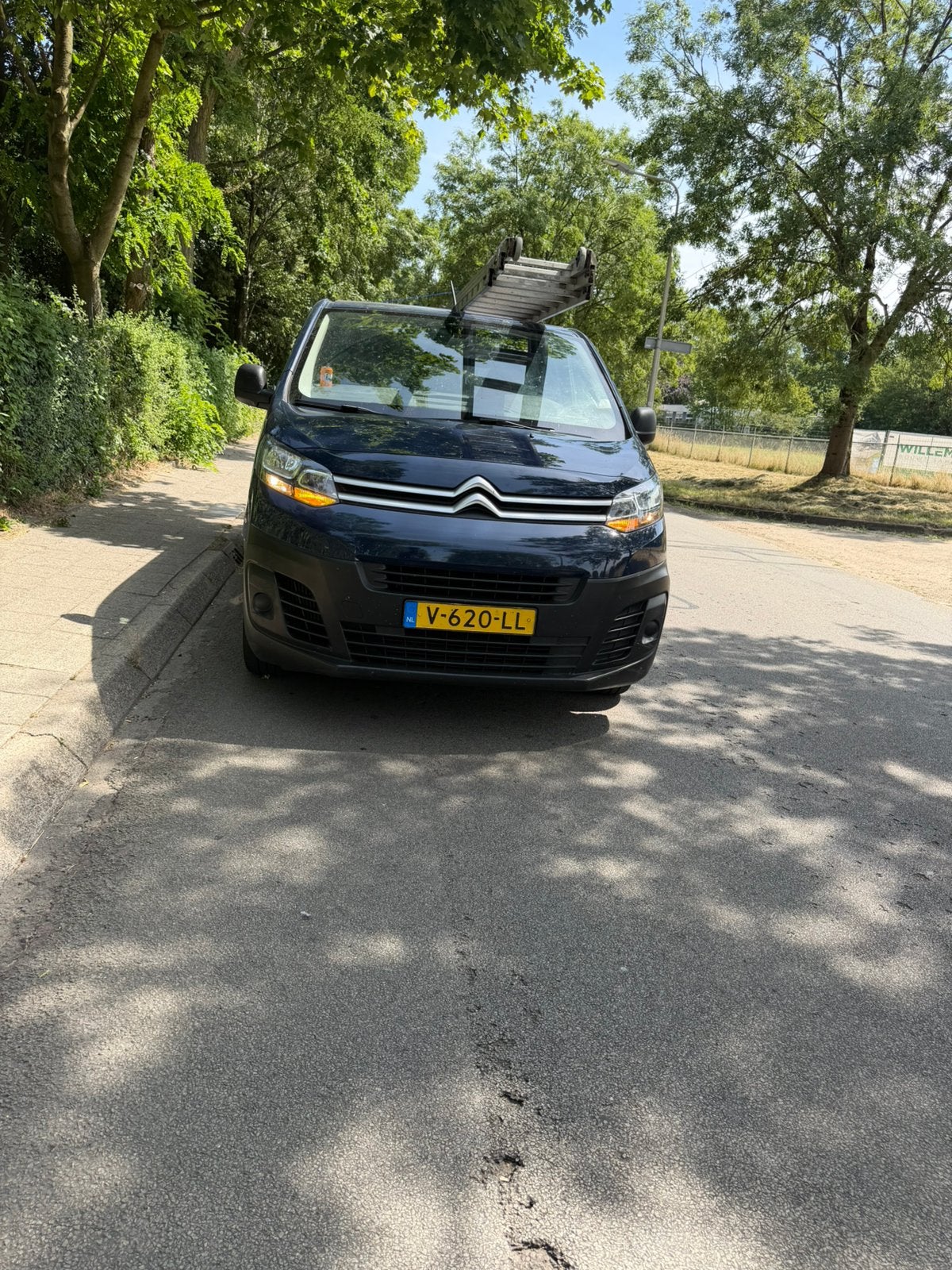 Citroën Jumpy GB M 1.6 Bluehdi 95PK 3-zits 2018, Auto's, Voorwielaandrijving, Citroën, Blauw, Leder en Stof