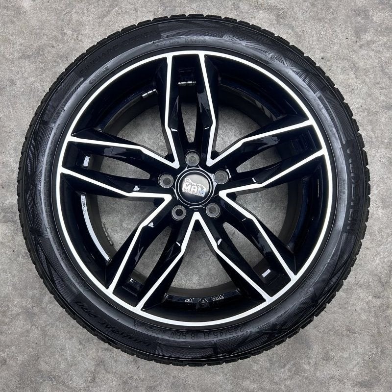 18 inch MAM velgen + winterbanden Audi A4 B8 | Q2 / VW Passa, 18 inch, Gebruikt, -, -