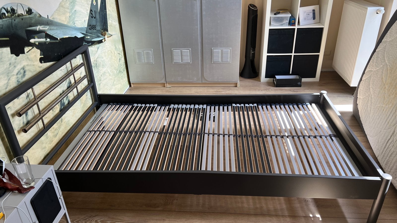 Verstelbare Lattenbodem Elégance 120x220 - Extra Steun, Huis en Inrichting, Slaapkamer | Bedden, Ophalen, Twijfelaar, 120 cm, Grijs