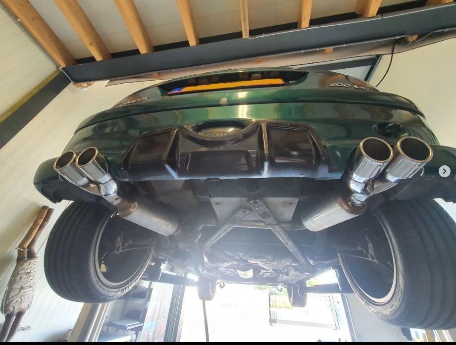 Peugeot 206 cc 2.0 RVS uitlaat systeem, Auto-onderdelen, Ophalen of Verzenden, Nieuw, Peugeot