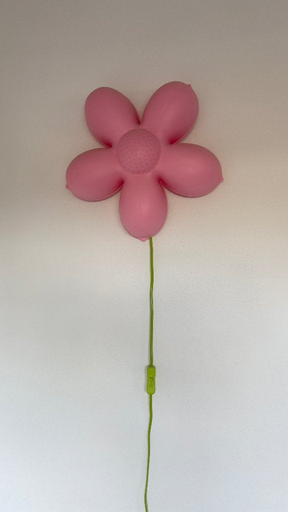 IKEA bloem lamp, Huis en Inrichting, Ophalen of Verzenden, Zo goed als nieuw, Roze