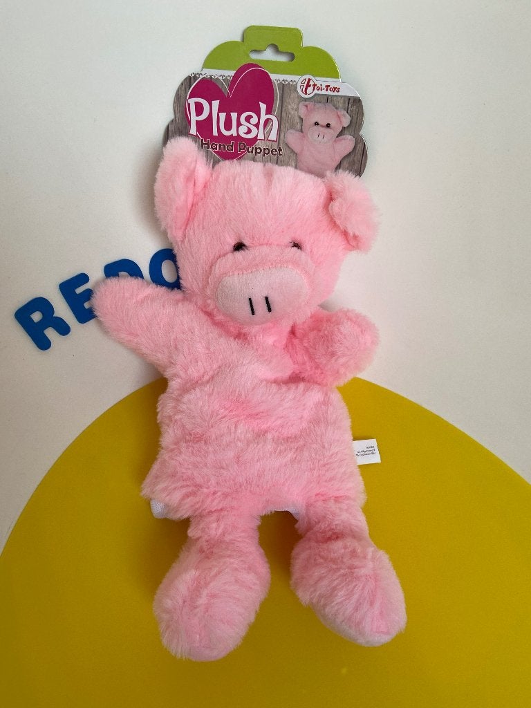 K3992 Toi-toys varken handpop roze, Ophalen of Verzenden, Zo goed als nieuw, Overige typen