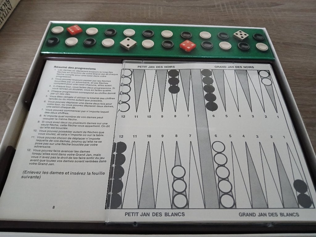 Initiation au backgammon, Een of twee spelers, Ophalen of Verzenden, Zo goed als nieuw, MB