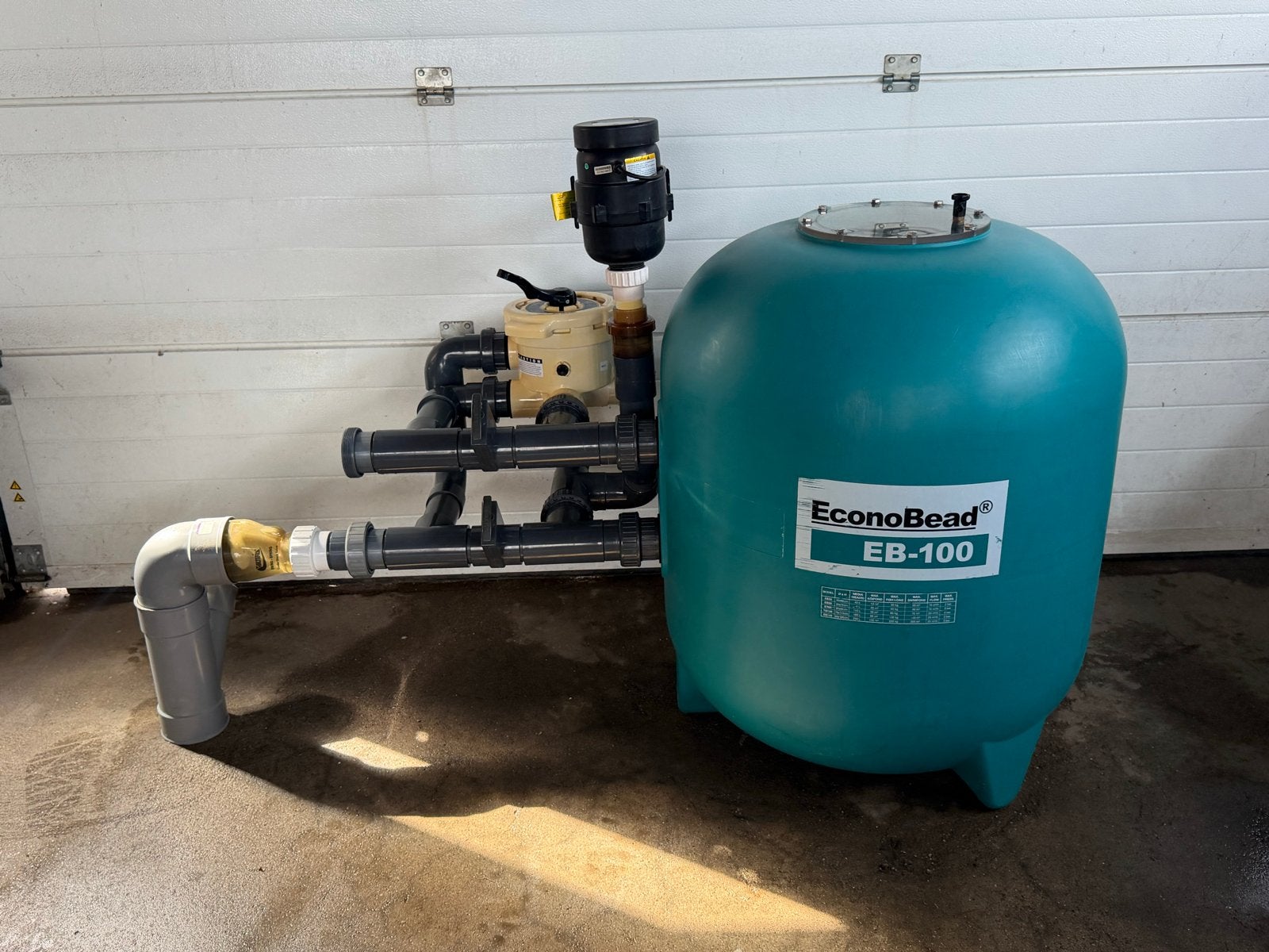 Beadfilter EconoBead EB-100 met blower (zonder beads), Ophalen, Gebruikt, Overige typen