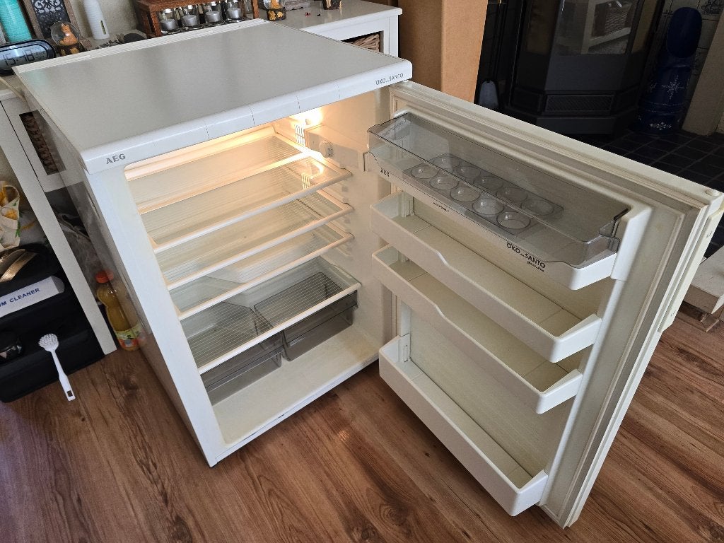 AEG öko Santo 1752 TK glassline tafelmodel koelkast., 100 tot 150 liter, 45 tot 60 cm, Ophalen, 85 tot 120 cm