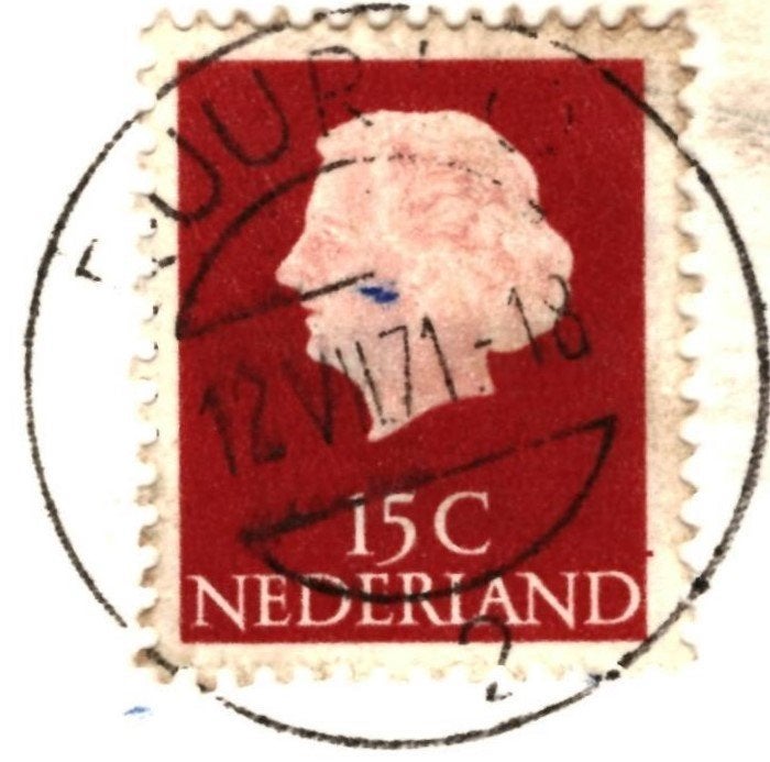 940475 Ruurlo Gld 1971 huize Ruurlo Gelopen met Postzegel, Ophalen of Verzenden, 1960 tot 1980, Gelopen, Noord-Brabant