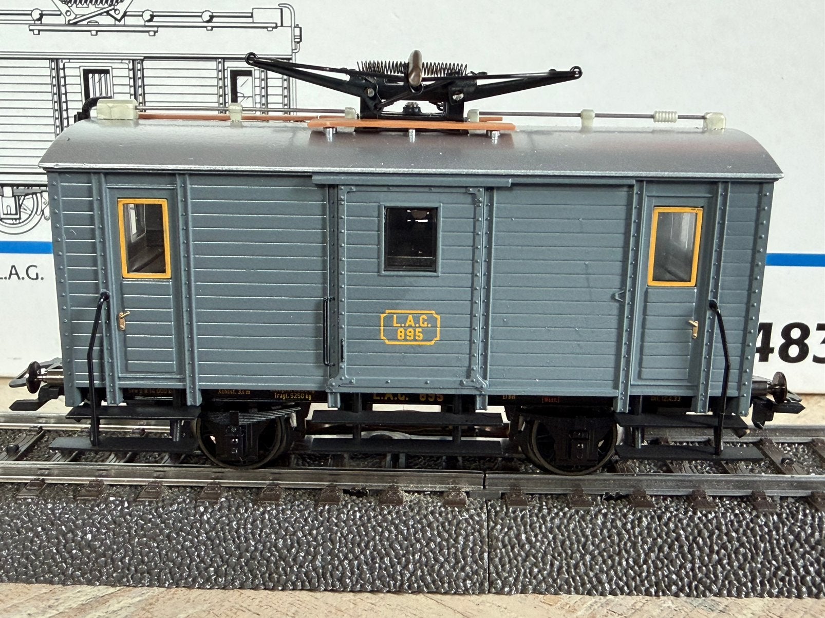 Märklin 34831 H0 digitaal Motorwagen Gw 2 L895 van de L.A.G., Wisselstroom, Wagon, Ophalen of Verzenden, Zo goed als nieuw