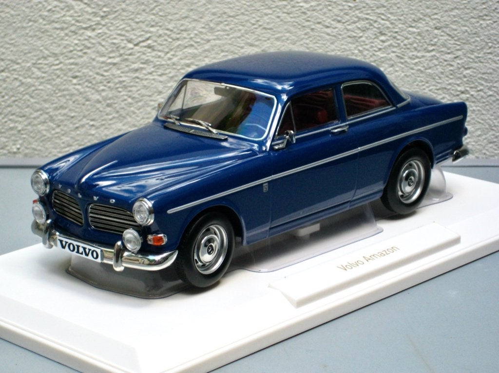 Volvo Amazon 1966 blauw midnight Norev 1:18, Ophalen of Verzenden, Nieuw, Auto, Norev