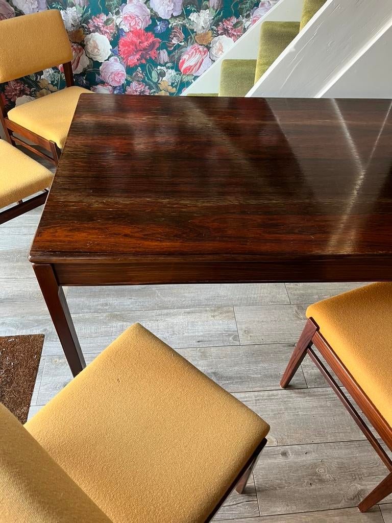 Mooie vintage Topform eettafel, Ophalen, Gebruikt, 200 cm of meer, 50 tot 100 cm
