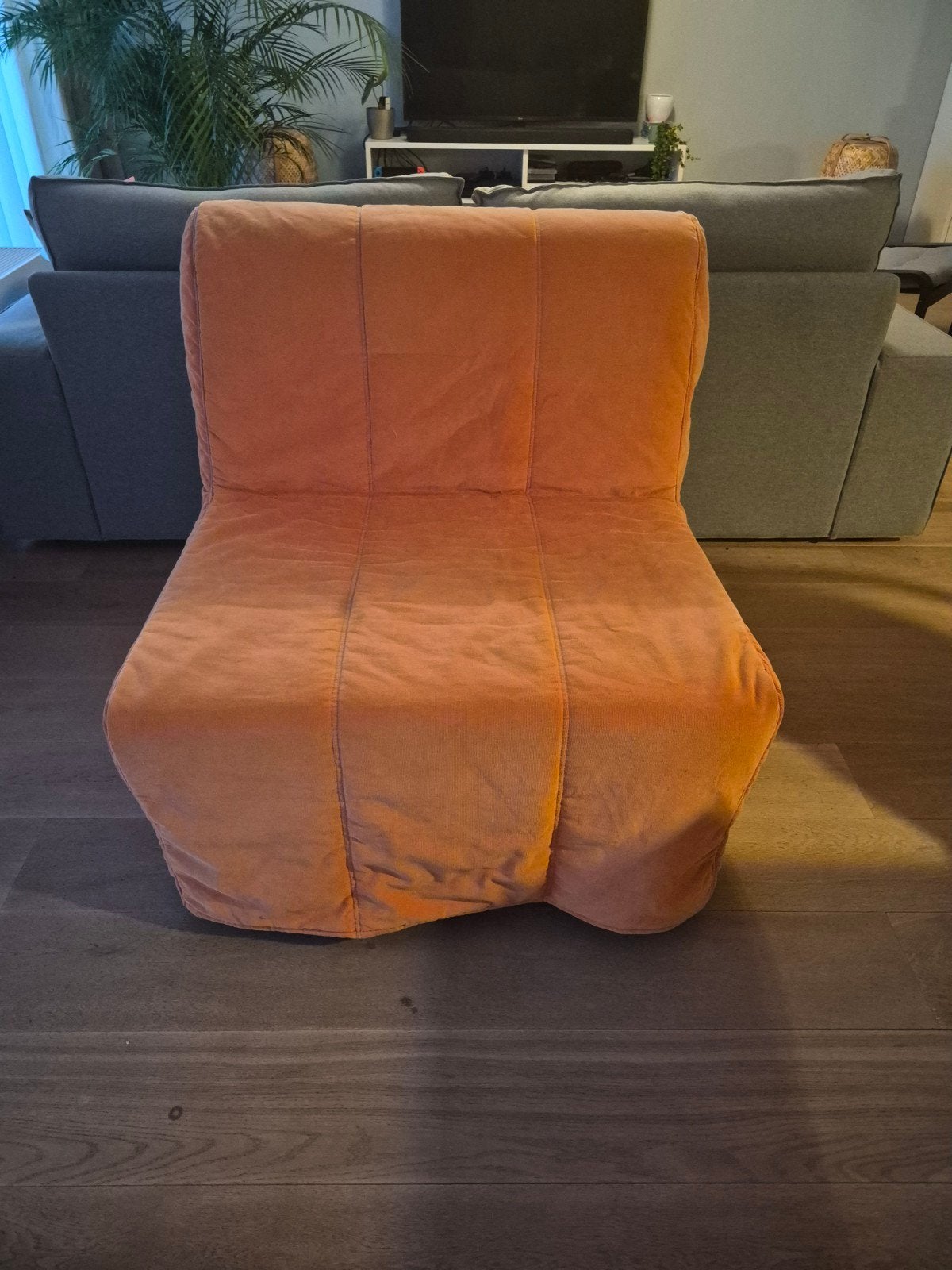 IKEA Lycksele 1-zits slaapfauteuil - Oranje, Ophalen, Gebruikt, Overige kleuren, Modern, Functioneel