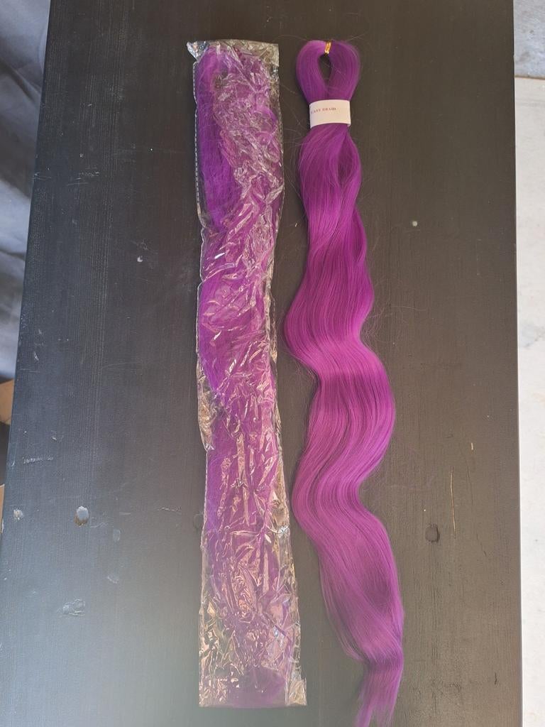 Easy Braid Vlechten Haarverlenging Paars, Ophalen of Verzenden, Nieuw, Pruik of Haarverlenging