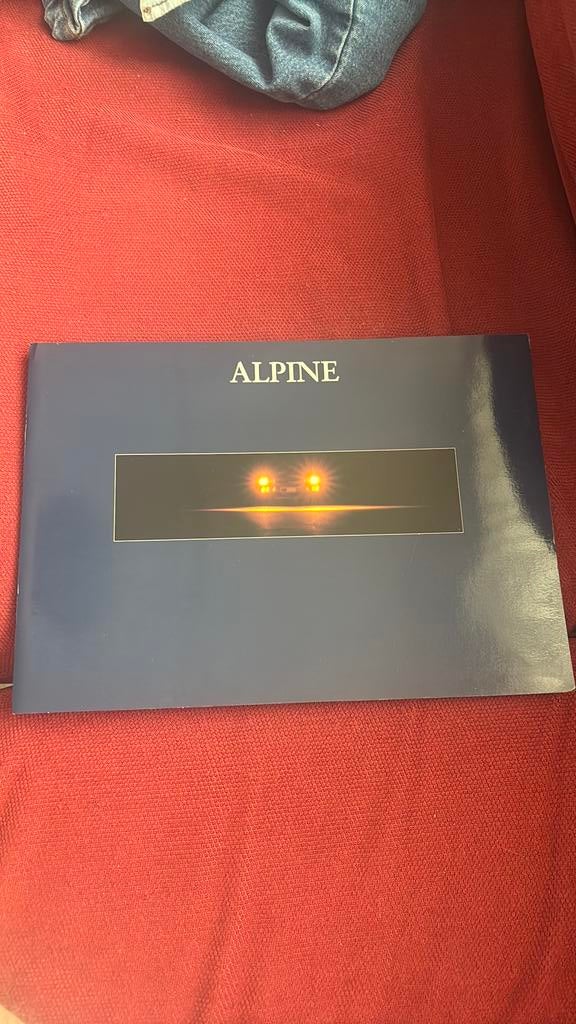 Renault Alpine A610 Turbo folder, Ophalen of Verzenden, Zo goed als nieuw, Renault