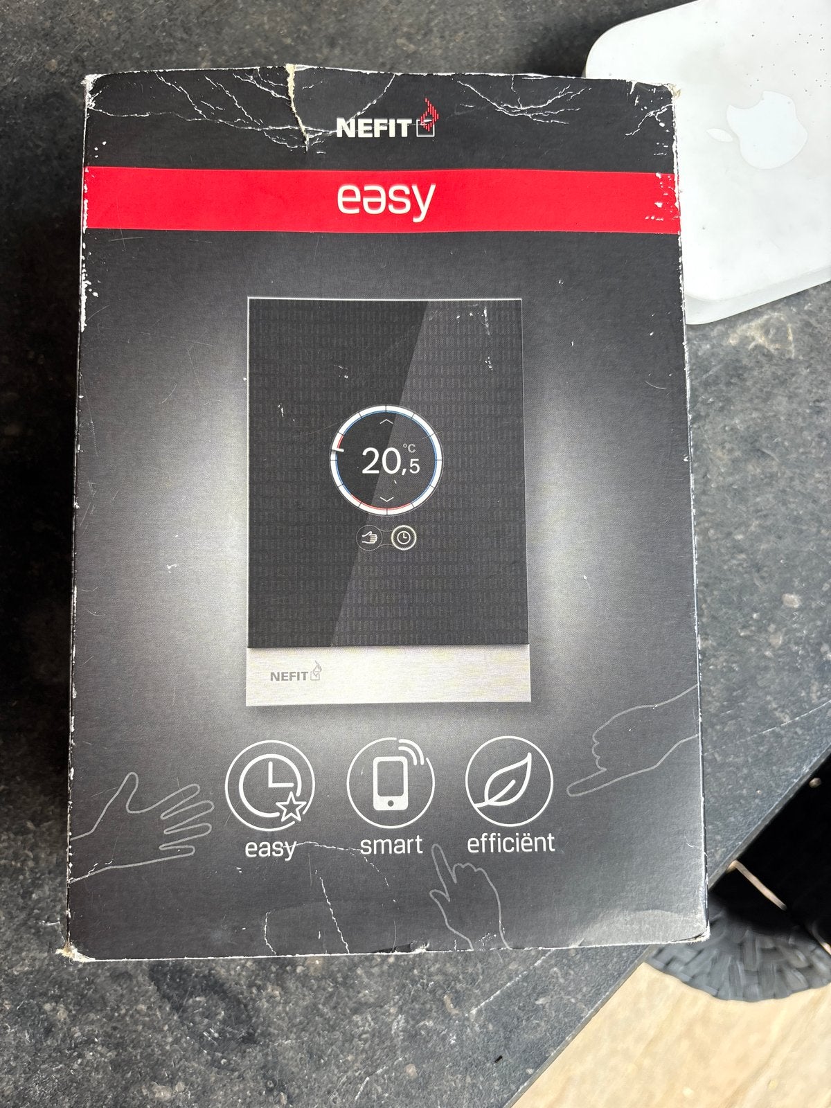 Nefit Easy Thermostaat met Easy Connect Adapter, Ophalen of Verzenden, Gebruikt, Thermostaat