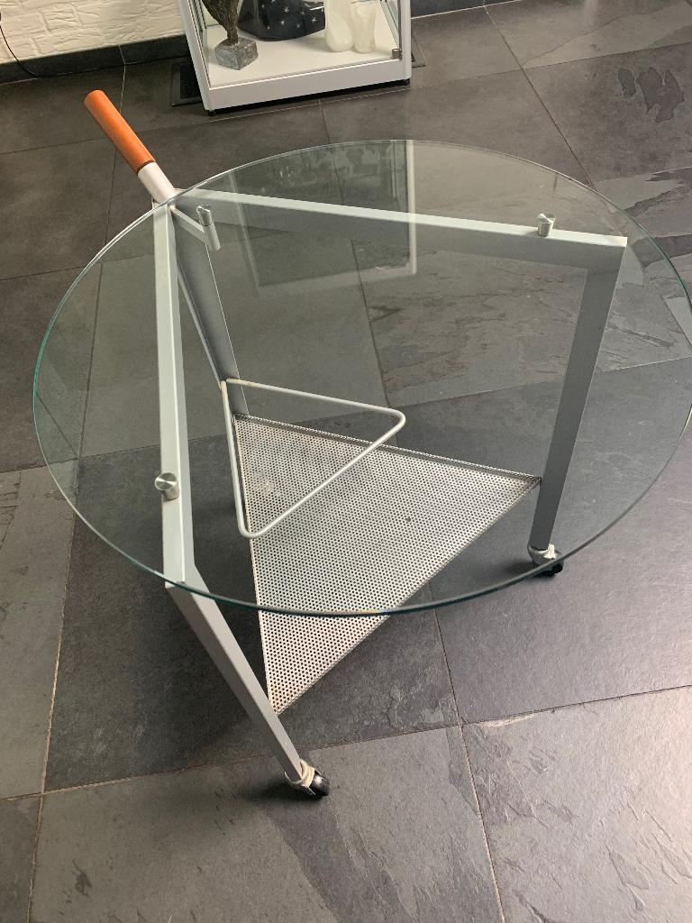 Drankkastje glas, Ophalen, Met plank(en), 50 tot 100 cm, Zo goed als nieuw