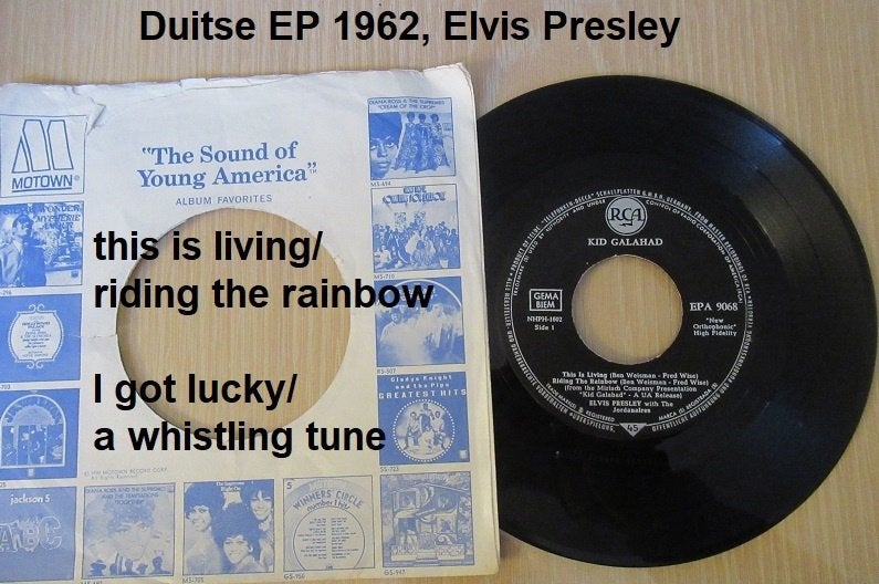 ELVIS PRESLEY Duitse EP 1962, 4 nummers uit  Kid Galahad, Ophalen of Verzenden, Zo goed als nieuw, 7 inch
