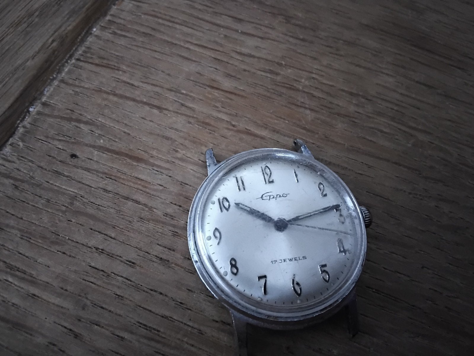 Vintage Eppo horloge - geen polsbandje, Ophalen of Verzenden, Staal, Overige merken, 1960 of later
