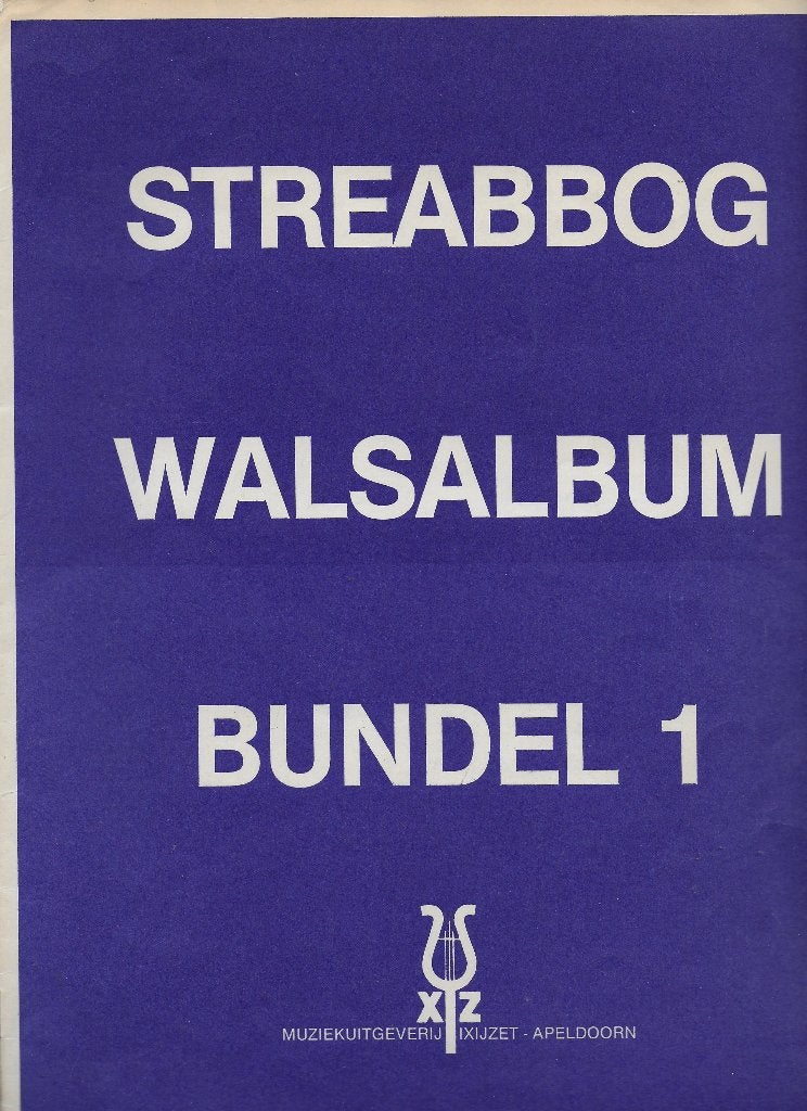 Bo281 bladmuziek walsalbum bundel 1 streabbog piano  -., Gebruikt, Klassiek, Ophalen of Verzenden, Artiest of Componist