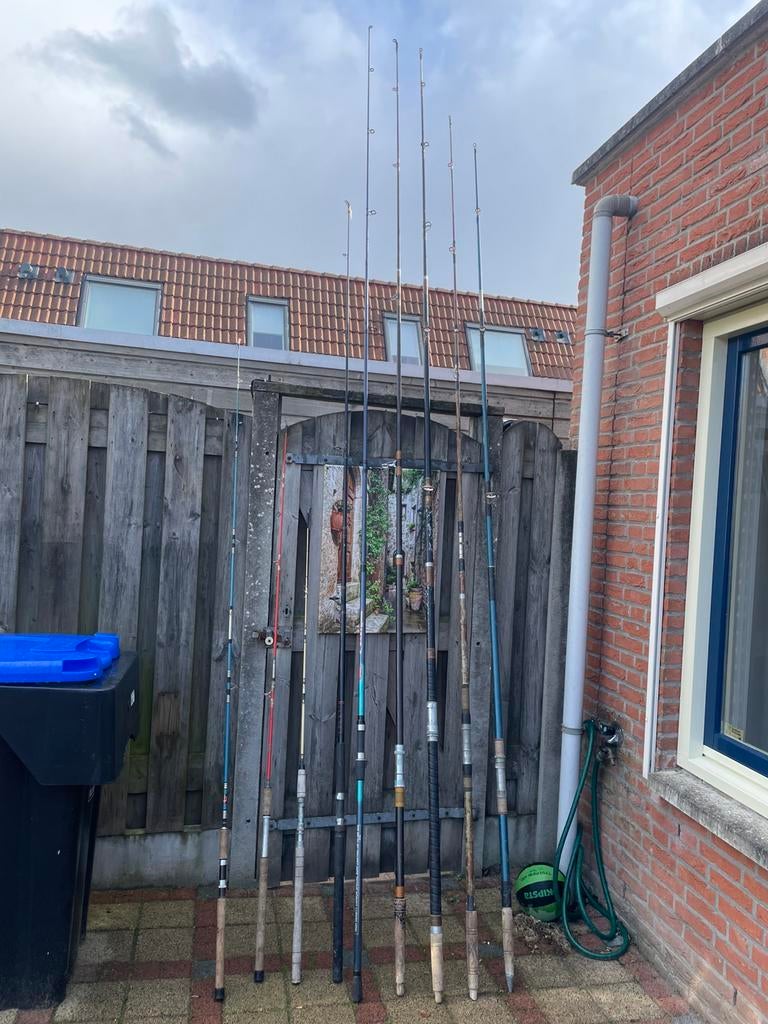 Vis hengels, Ophalen, Gebruikt