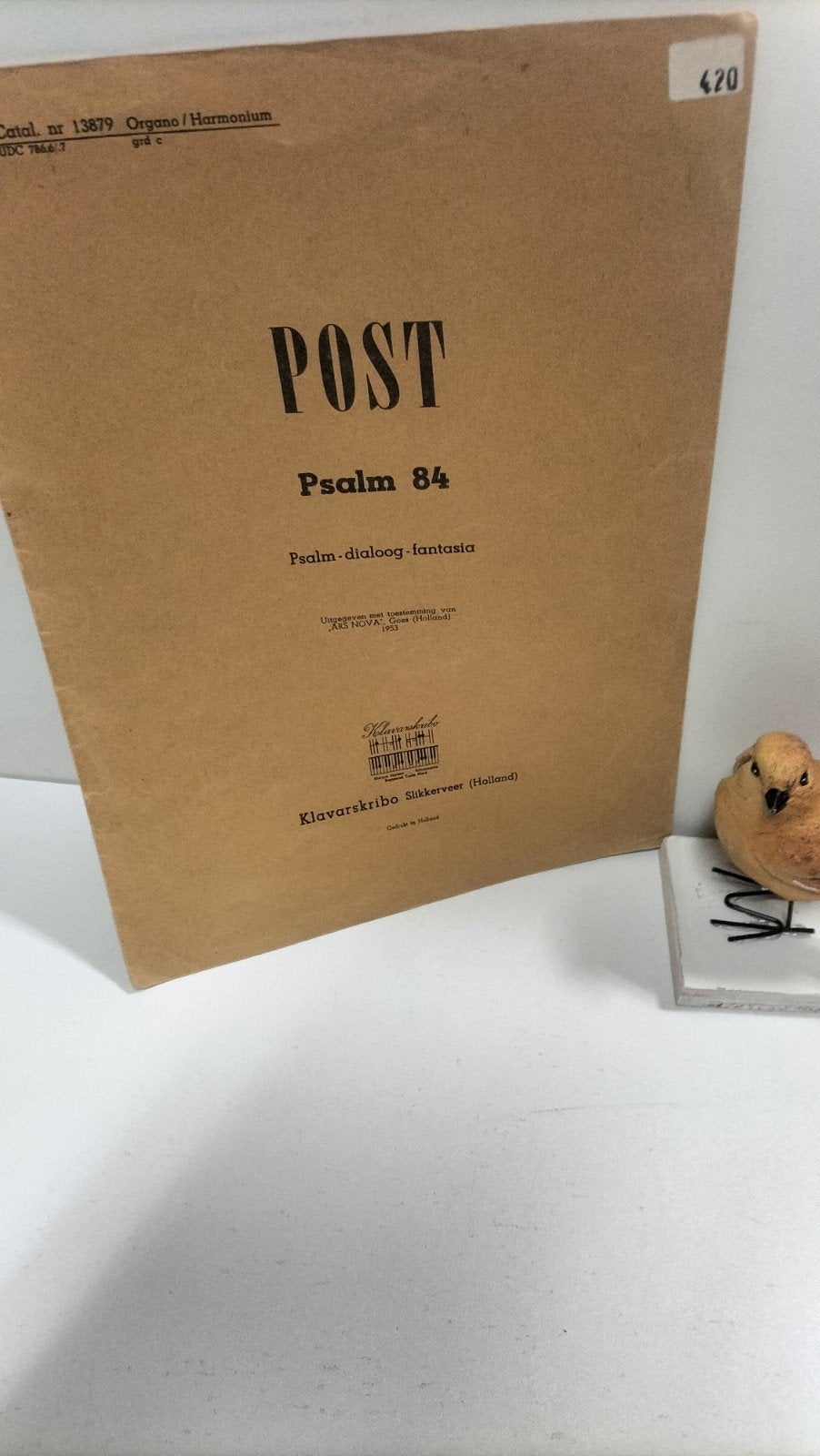 Post, P.; Psalm 84 Klavarskribo, Gebruikt, Ophalen of Verzenden, Religie en Gospel, Artiest of Componist