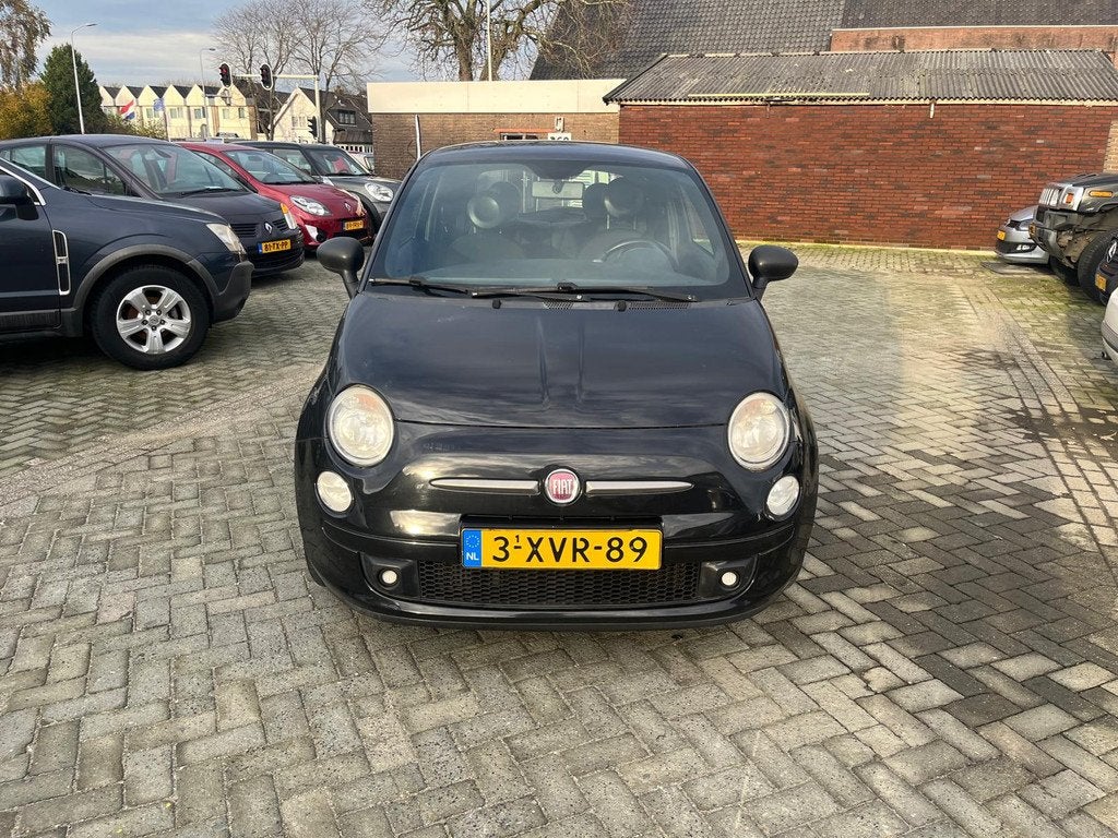 Fiat 500 0.9 TwinAir Lounge airco half leer elec ramen, Voorwielaandrijving, Euro 5, 86 pk, Leder en Stof
