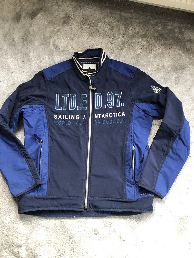 Prachtige Zgan blauwe softshell najaarsjas v Gaastra mt XL, Kleding | Heren, Gaastra, Blauw, Maat 56/58 (XL), Ophalen of Verzenden