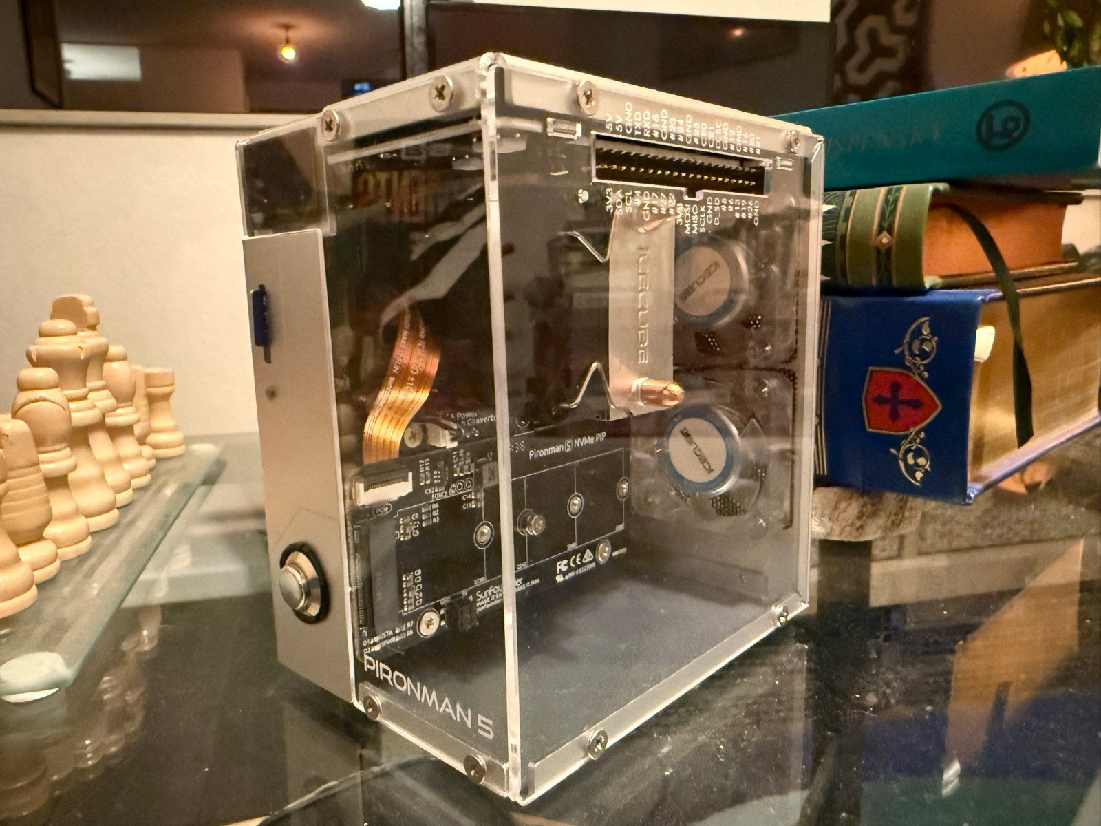 Raspberry Pi 5 - 16GB (In Pironman 5 NVMe case), Computers en Software, Ophalen of Verzenden, Zo goed als nieuw, 16 GB, Onbekend