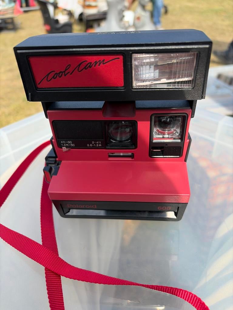Polaroid Cool Cam 600 Instant Camera - Zwart/Rood, Ophalen of Verzenden, Gebruikt