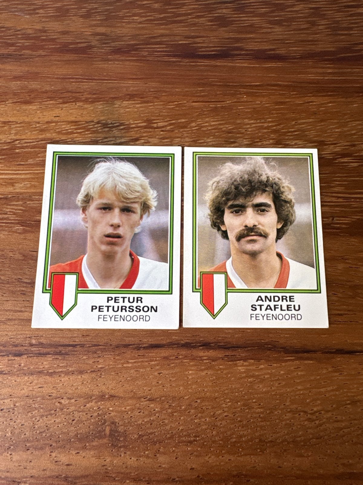 Panini Voetbal 81 Feyenoord Petursson & Stafleu, Ophalen of Verzenden, Zo goed als nieuw, Feyenoord, Poster, Plaatje of Sticker