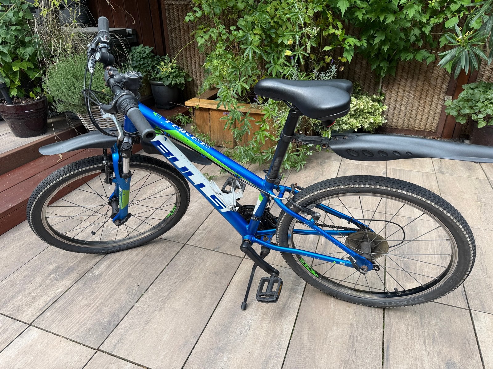 Bulls Tokee 24 inch kinderfiets - Blauw/Groen, Ophalen, Gebruikt, Velgrem, 20 inch of meer