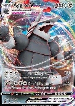 Pokemon - Aggron VMAX (BRS 097) Ultra rare.., Ophalen of Verzenden, Nieuw, Losse kaart, Foil