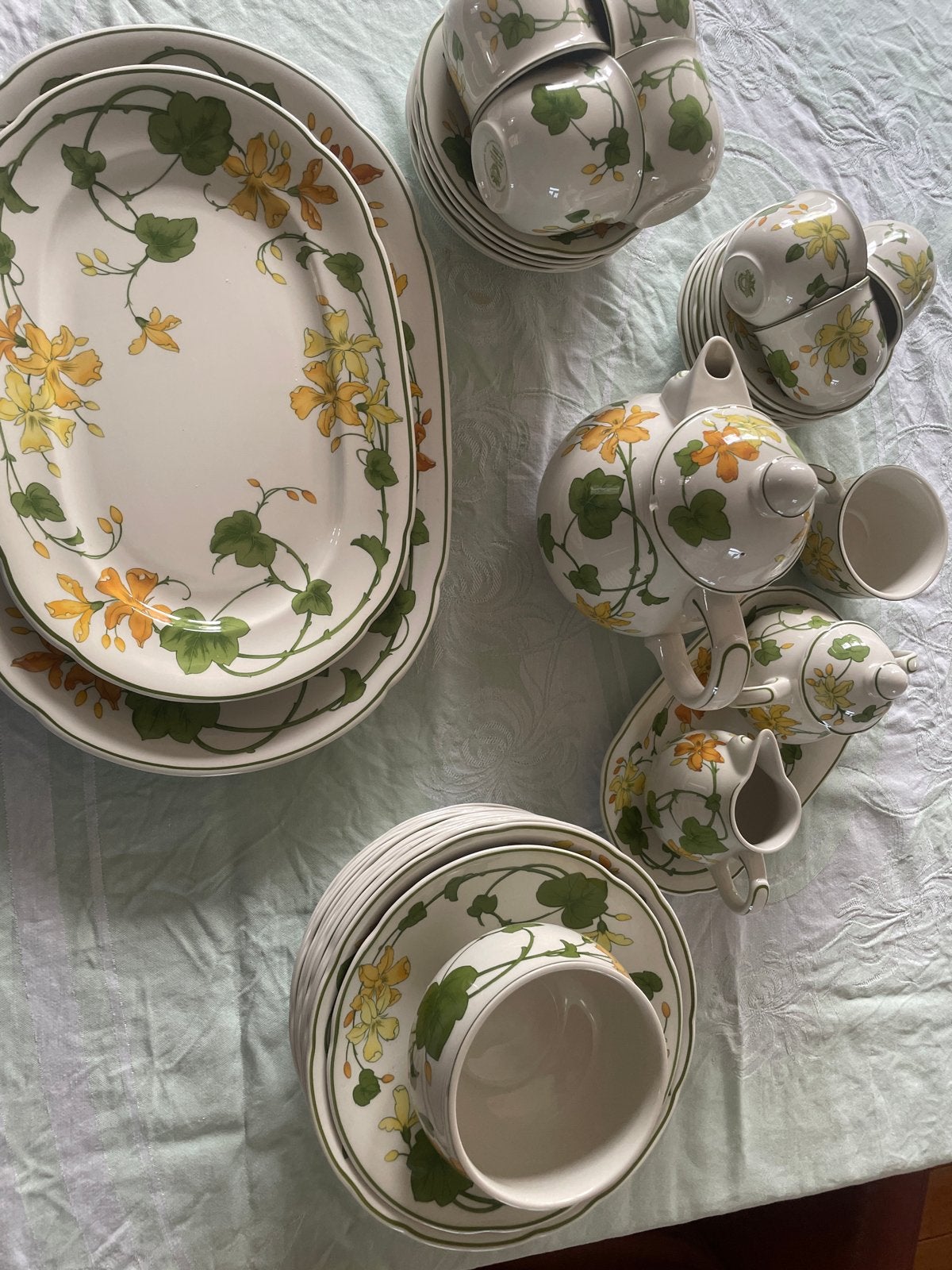 Geranium Villeroy en Boch, Gebruikt, Keramiek, Vintage, Ophalen of Verzenden