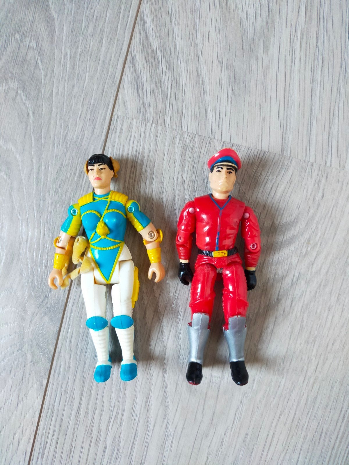 Vintage Street Fighter actiefiguren - Chun-Li & M. Bison, Ophalen of Verzenden, Gebruikt