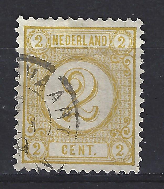 NVPH 32 gebruikt Cijfer 1876 ; OUD NEDERLAND P/STUK, Postzegels en Munten, Postzegels | Nederland, Gestempeld, T/m 1940, Ophalen of Verzenden