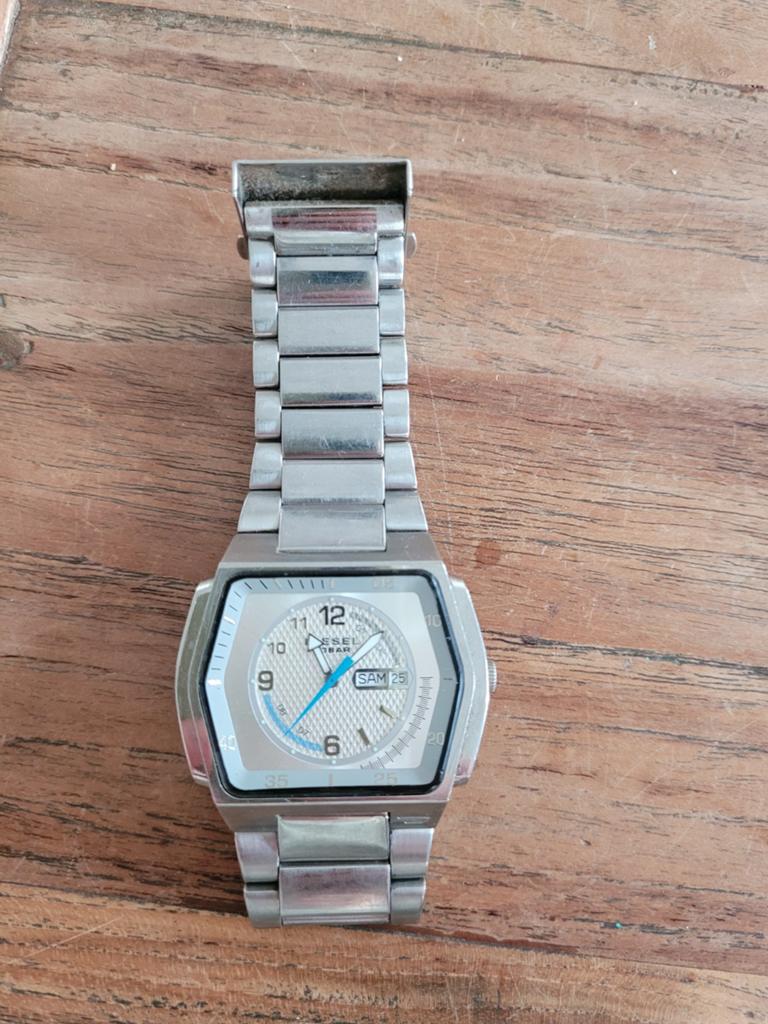 Horloge Diesel metaal., Overige merken, Staal, Gebruikt, Staal