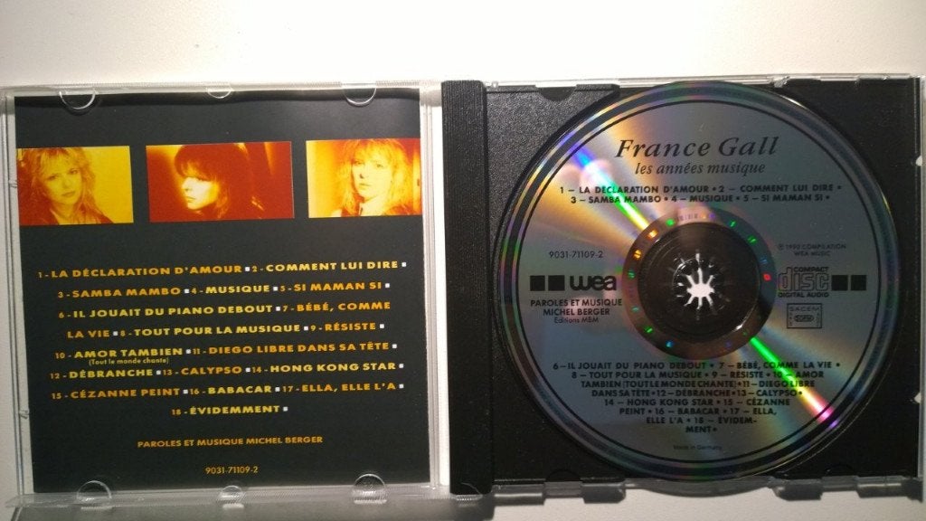France Gall - Les Années Musique, Cd's en Dvd's, Ophalen of Verzenden, Zo goed als nieuw, Album