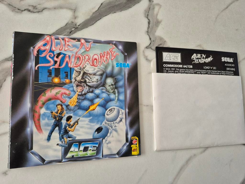 Commodore 64 (C64) Disk Spel: Alien Syndrome (Compleet), Spelcomputers en Games, Games | Overige, Gebruikt, Shooter, 1 speler