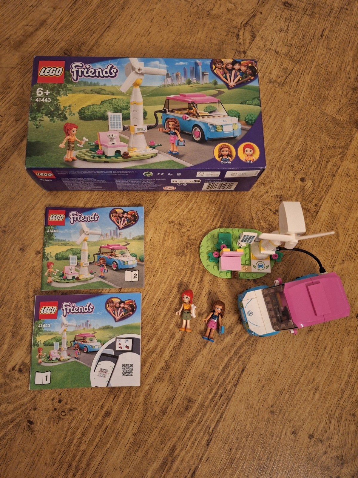 Lego Friends Olivia's elektrische auto, Kinderen en Baby's, Lego, Friends, Ophalen of Verzenden, Zo goed als nieuw