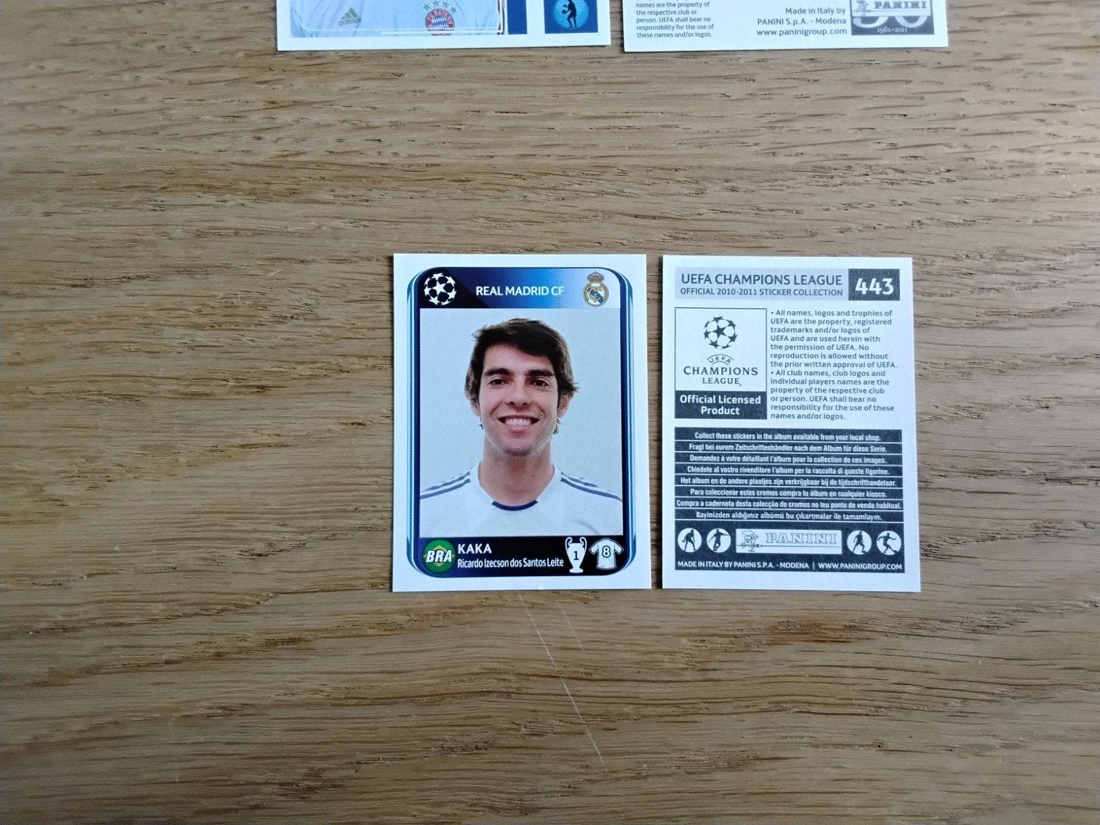Panini Champions League 2010-2011 Sticker Kaka Real Madr, Verzamelen, Ophalen of Verzenden, Zo goed als nieuw, Buitenlandse clubs