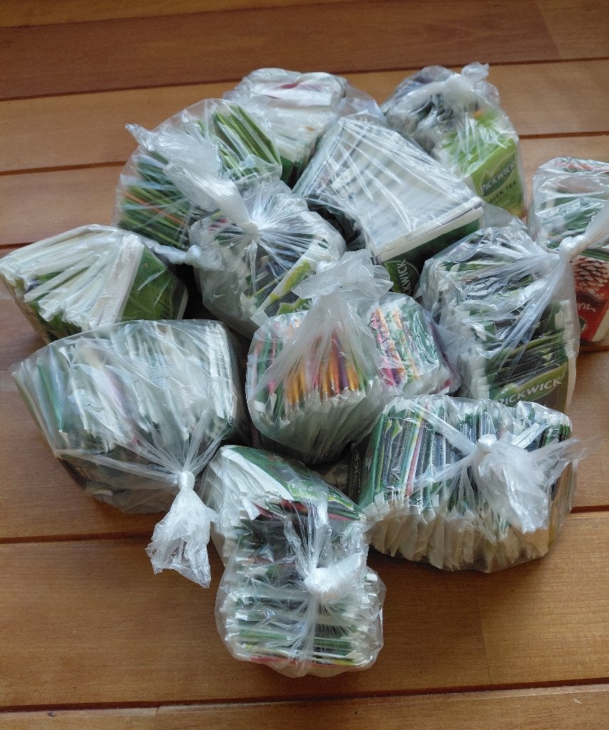Gratis theezakjes (om mee te knutselen), Ophalen, Theezakje(s)