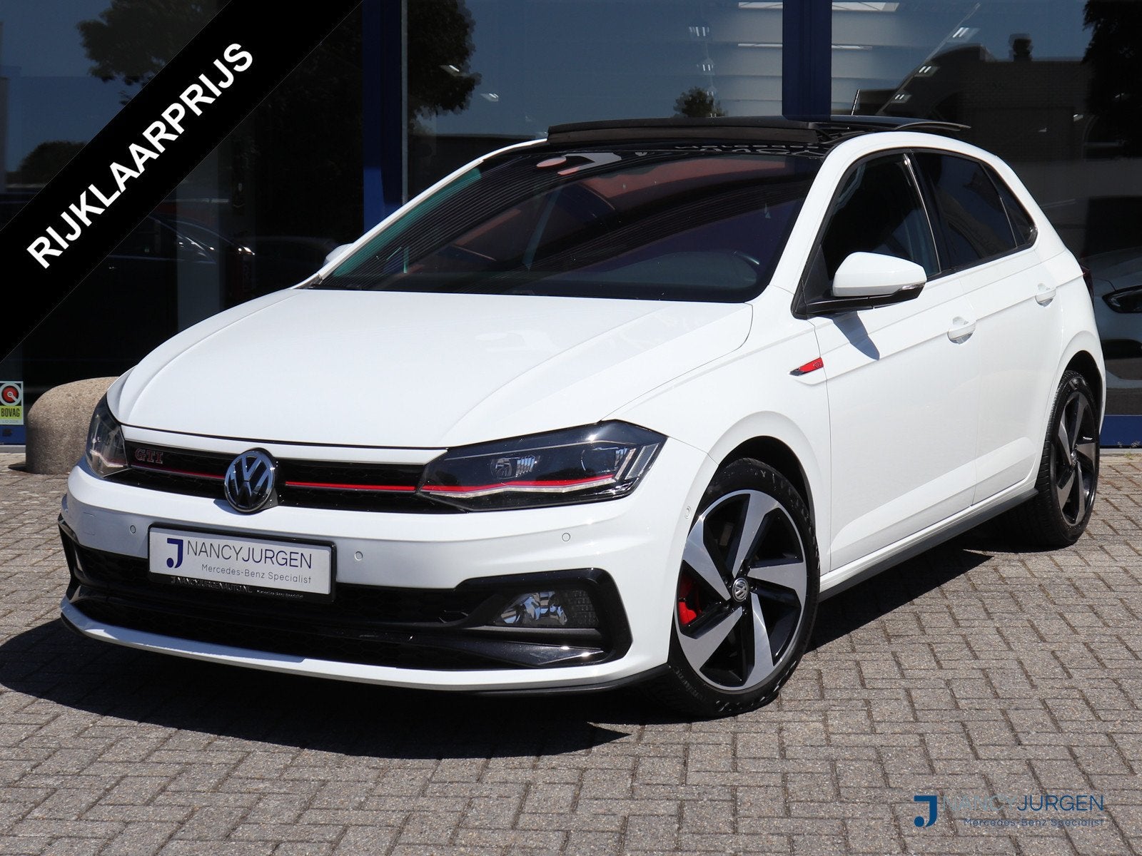 Volkswagen Polo VI 2.0 TSI | GTI | DSG | Elektr. Pano Dak |, Auto's, Dealer onderhouden, Gebruikt, 4 cilinders, Wit