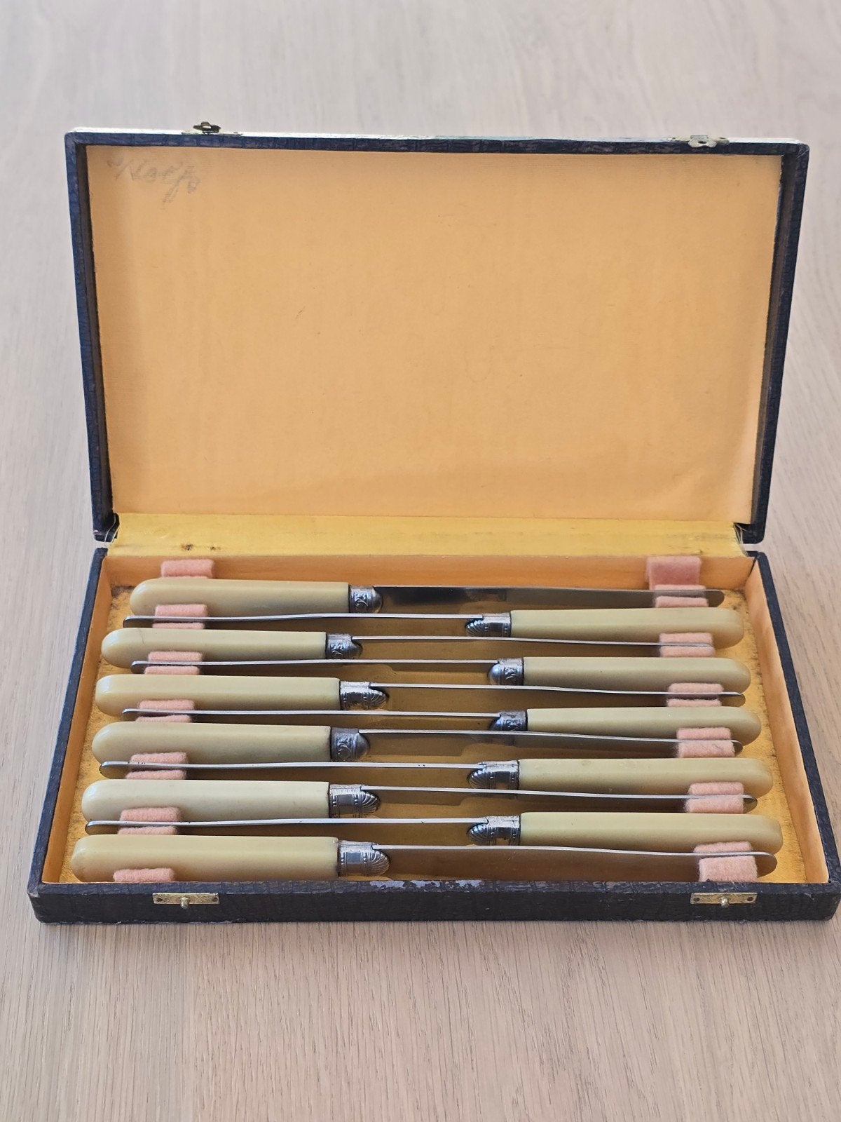 Vintage met 11 Art Deco Messen Sakin, Frankrijk Jaren '50, Ophalen of Verzenden