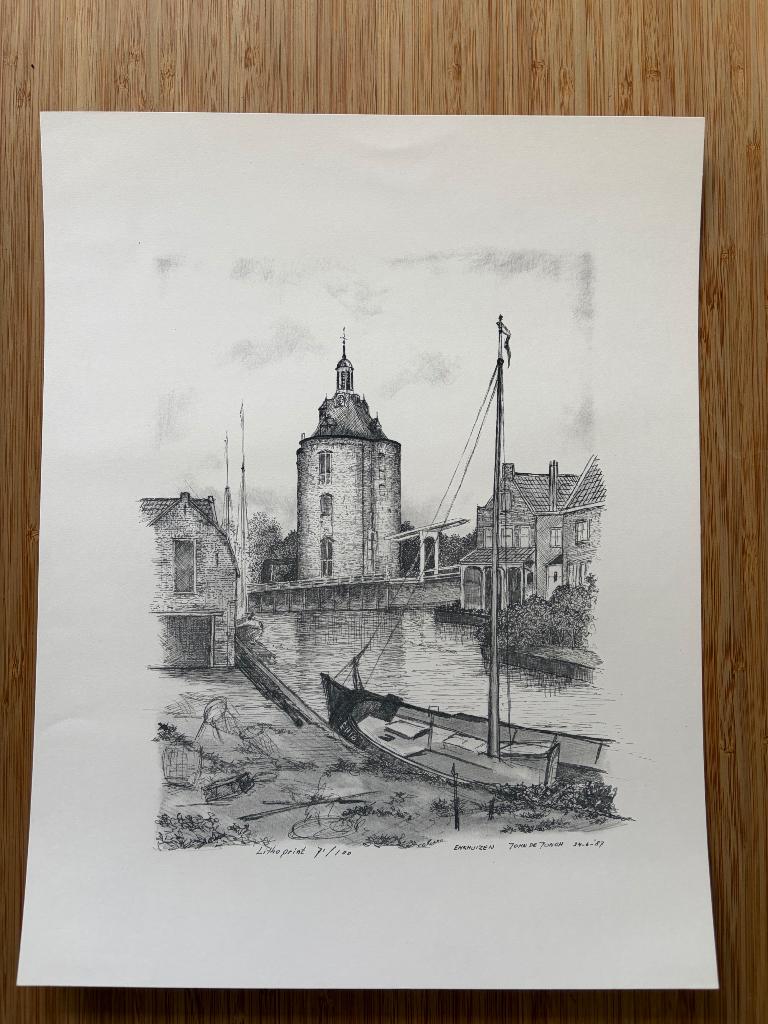 Lithoprint John de Jongh Enkhuizen, Ophalen of Verzenden