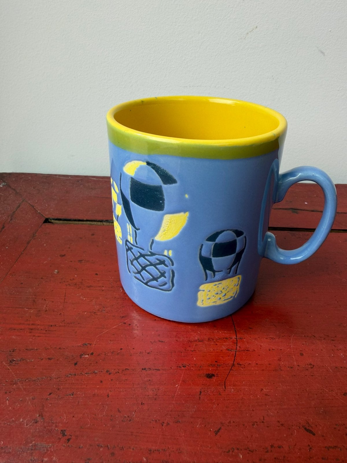 VINTAGE keramische mok, Just Mugs, Huis en Inrichting, Keuken | Servies, Ophalen of Verzenden, Zo goed als nieuw, Overige stijlen