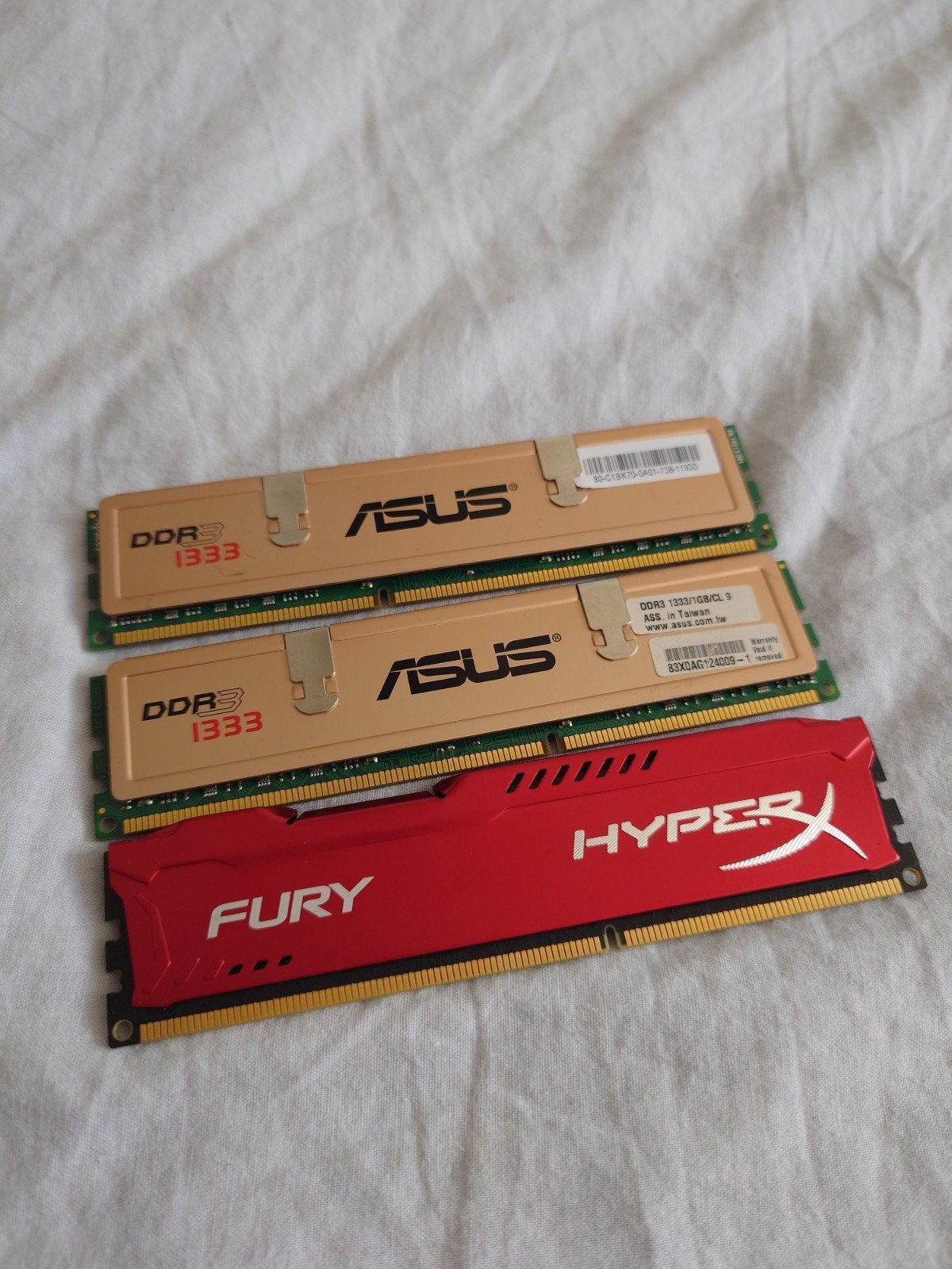 RAM / Geheugenmodules verschillende types en snelheden, DDR3, Ophalen of Verzenden, Zo goed als nieuw, Desktop