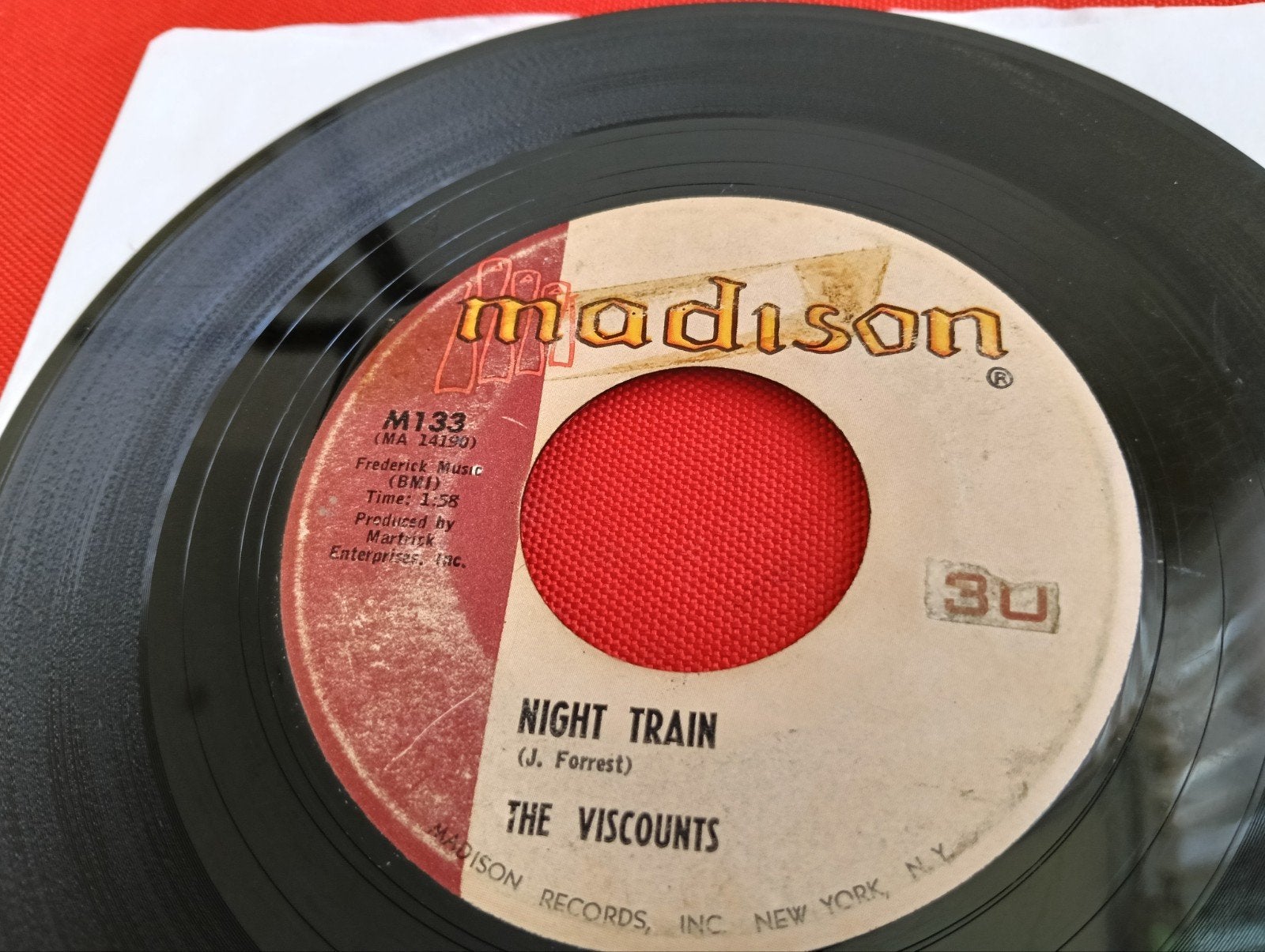 THE VISCOUNTS 1960 MADISON LABEL ROCK & ROLL SURF, Verzenden, Zo goed als nieuw, Pop