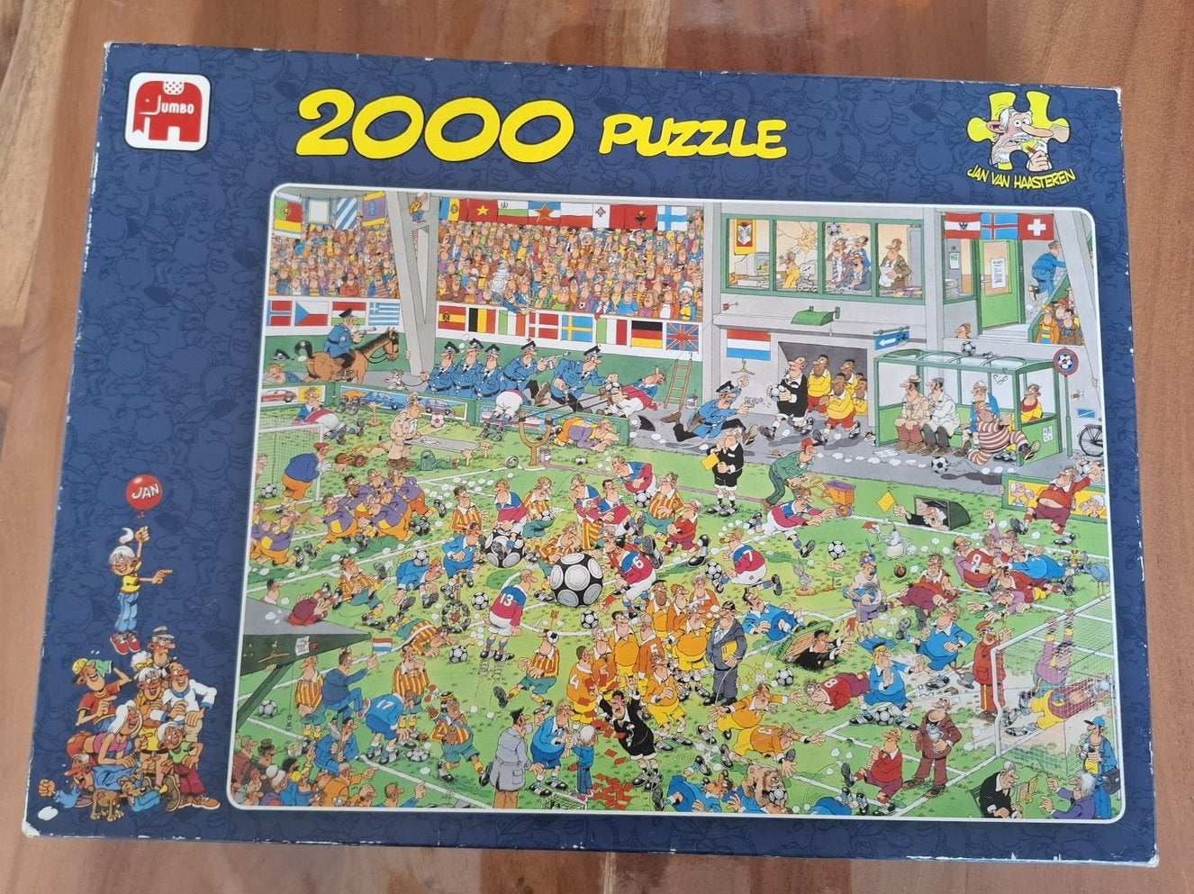Jan van haasteren wk puzzel 2000 stukjes., Ophalen of Verzenden, Meer dan 1500 stukjes, Zo goed als nieuw, Legpuzzel