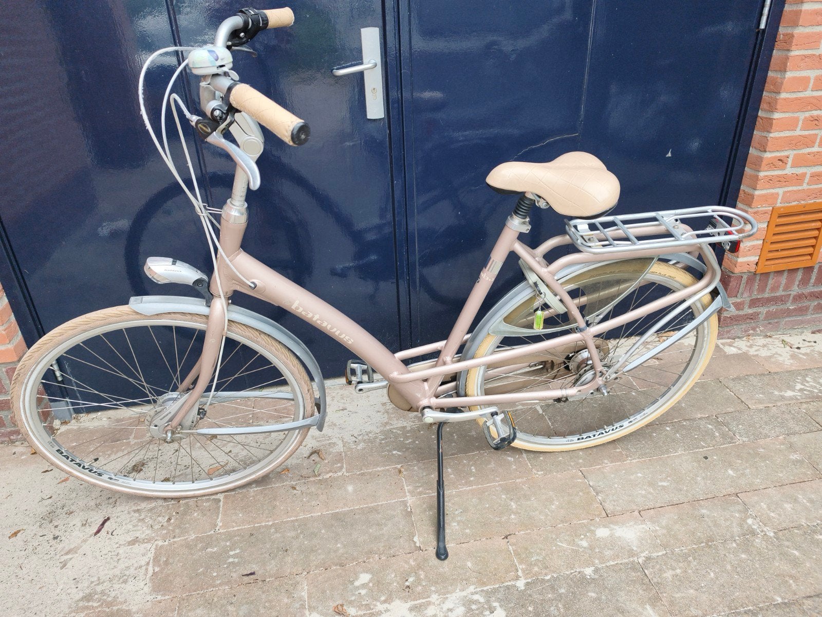 Batavus damesfiets 57 inch - Verlichting werkt, Gebruikt, Versnellingen, Batavus, Trommelrem