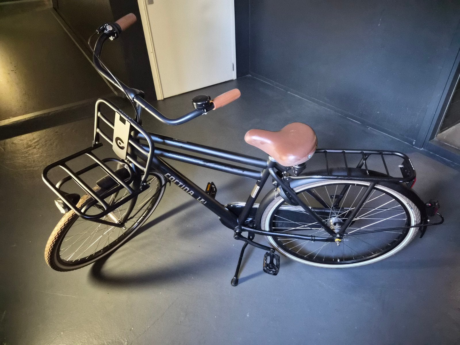 Cortina U4 Transportfiets - Zwart, Zo goed als nieuw, Overige merken, 53 tot 56 cm, Versnellingen, Ophalen of Verzenden