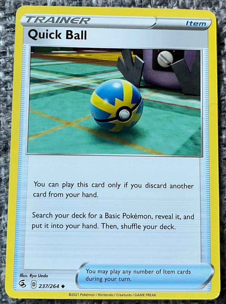 Trainerkaart van Quick Ball • Fusion Strike (237/264), Verzenden, Nieuw, Losse kaart